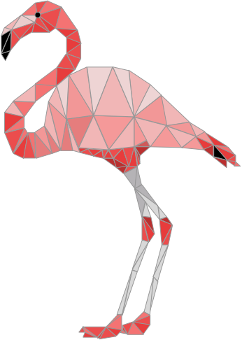 Fractal Flamingo Pink - Fractal (346x486)