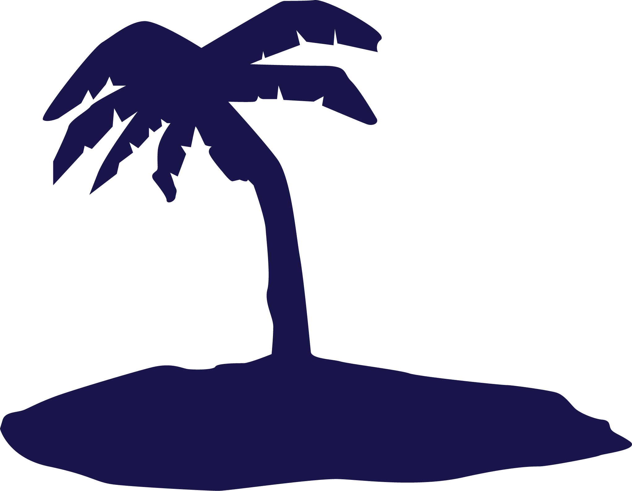 Silhouette Black White Tree Clip Art - Silhouette Black White Tree Clip Art (2042x1588)