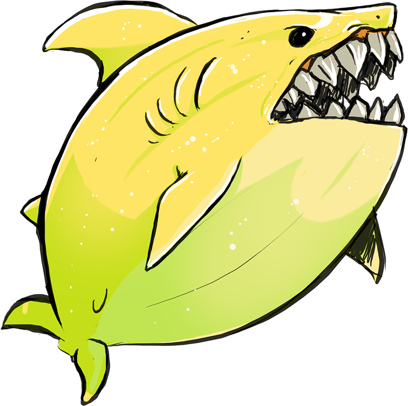 Lemon Shark Drawing Clip Art - Lemon Shark Png (800x796)