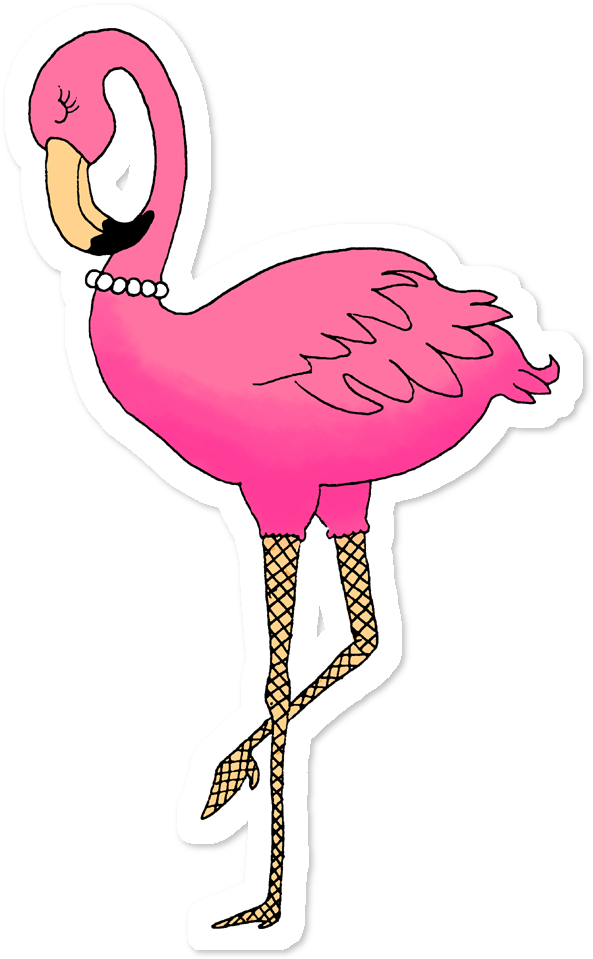 Adesivo Flamingo Basic De Suzanne Nascimentona - Tags Flamingo (962x962)