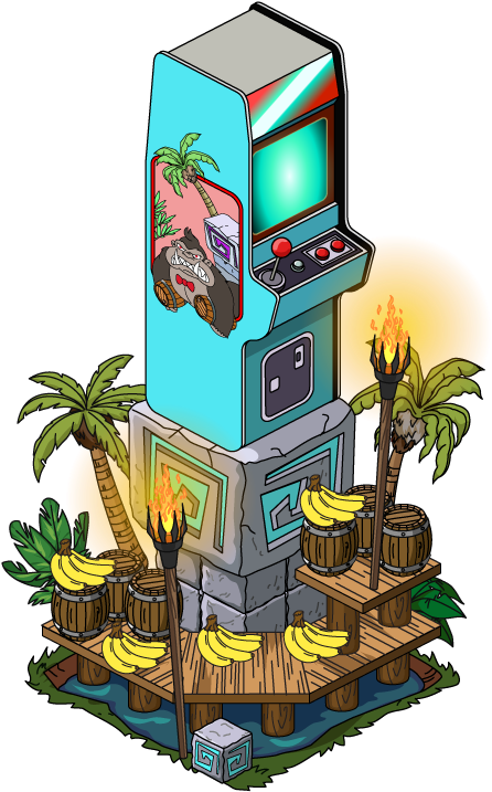Monkey Kong Arcade Machine - Illustration (463x717)