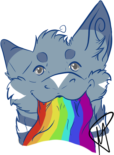 Be Proud By Little Spotted Fawn - Cat Yawns (500x618)