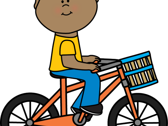 Cycling Clipart Little Boy - Girl On Bike Clipart (850x638)