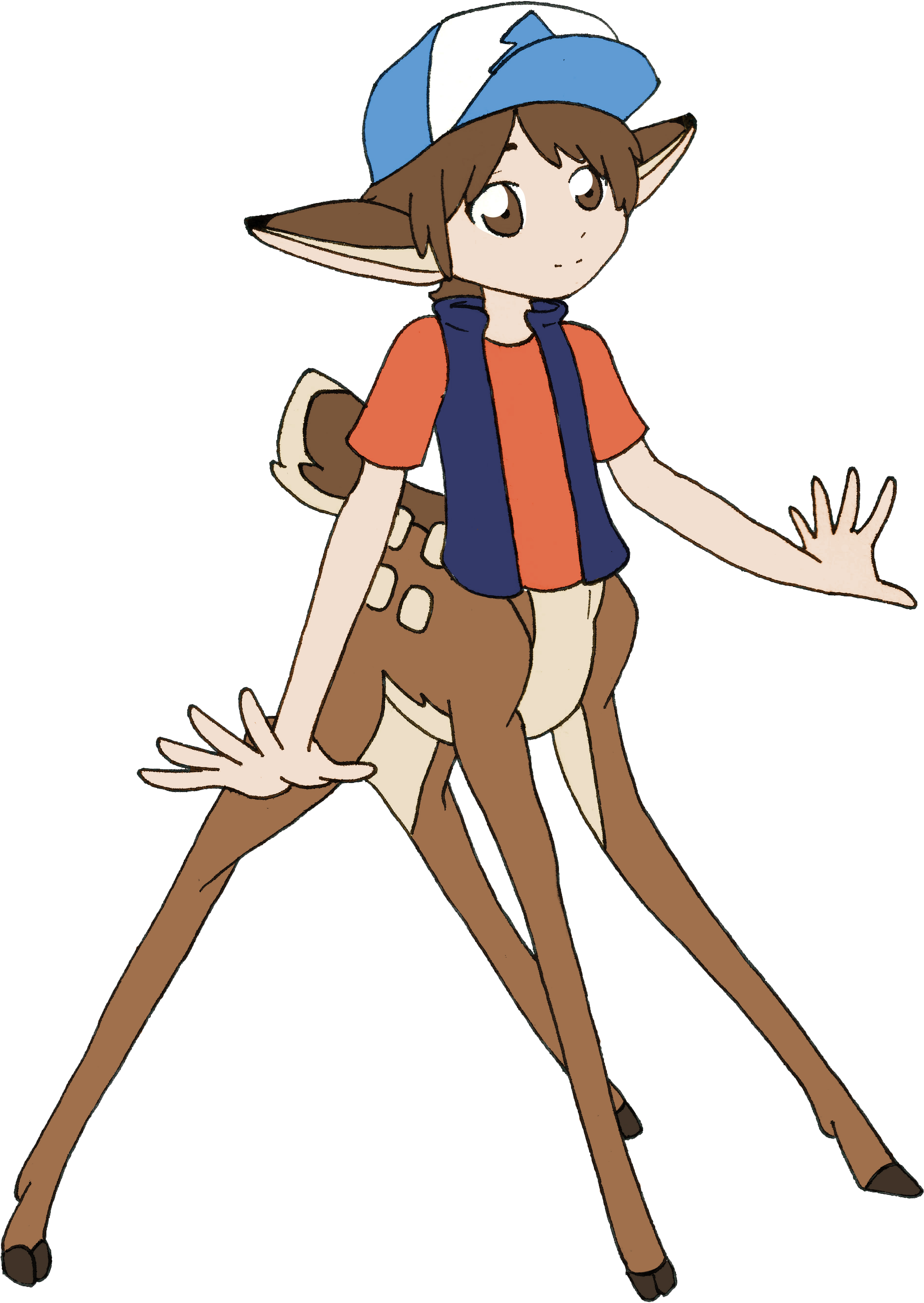 Dipper Fawn By Swimfree Dipper Fawn By Swimfree - Cartoon (4086x5544)