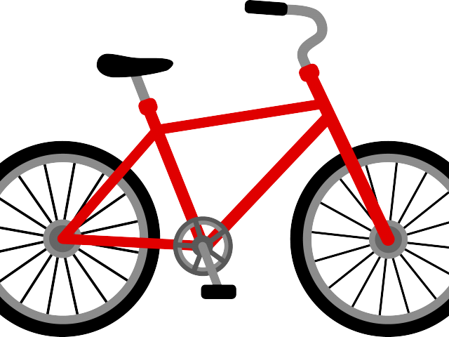 Cycling Clipart Cycle - Red Bike Clip Art (640x480)