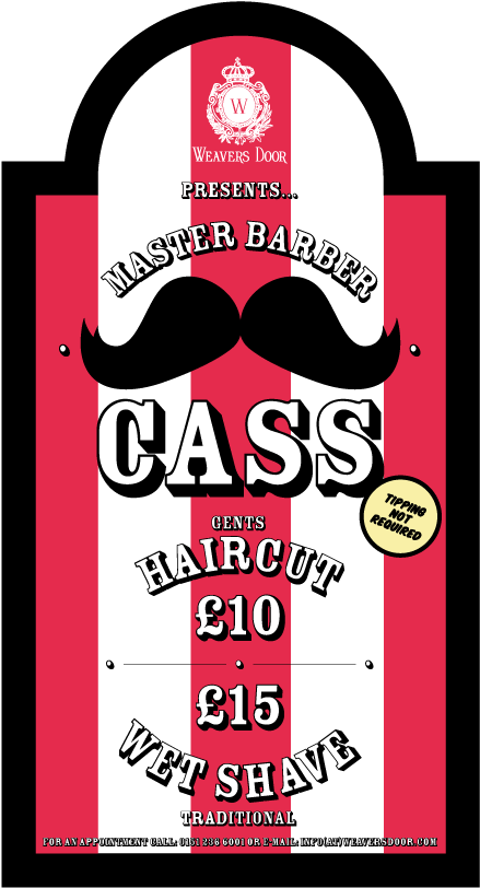 Pop Up Barber Shop With Master Barber Cass - Barbershop (595x842)
