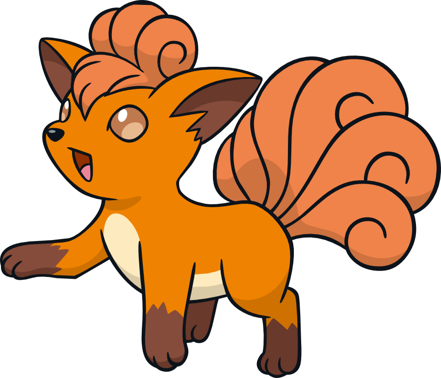 Pokemon Black And White 2 Character Names Download - Vulpix Png (899x770)