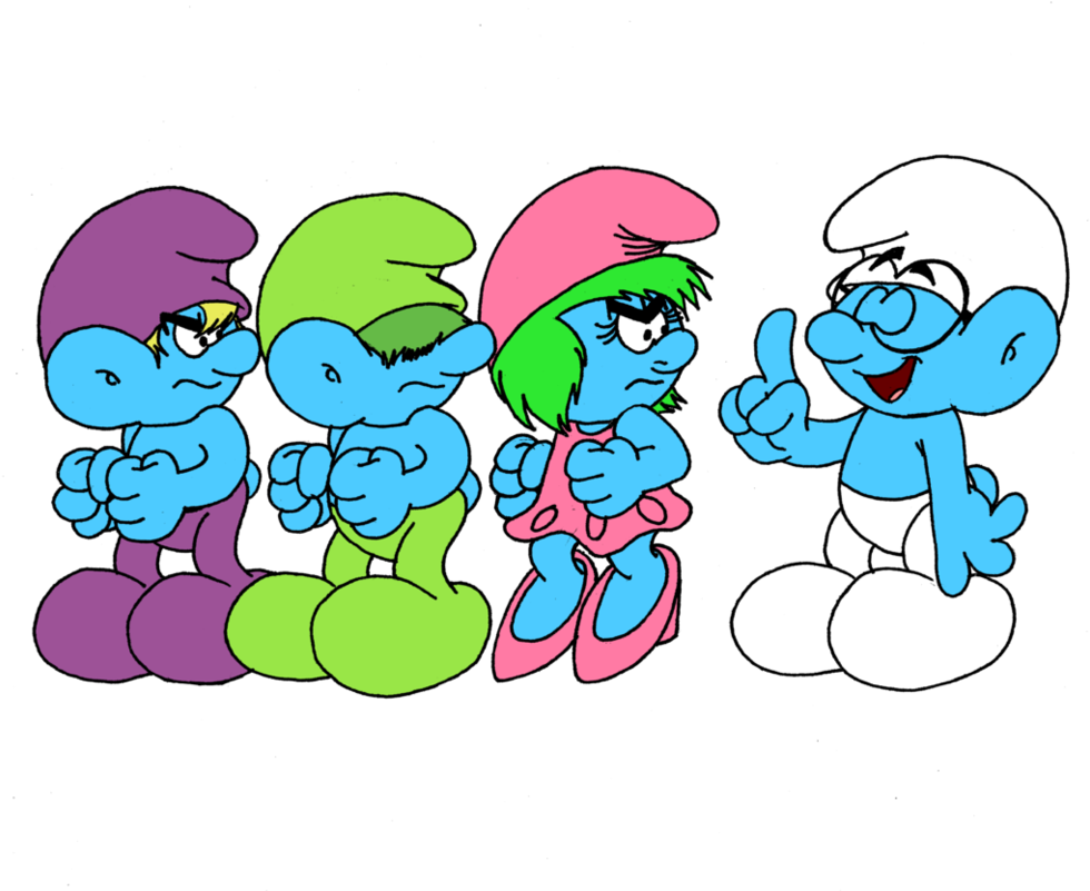 Smurfified Hoobs Get Annoyed By Brainy Smurf By Grishamanimation1 - Brainy Smurf (985x811)