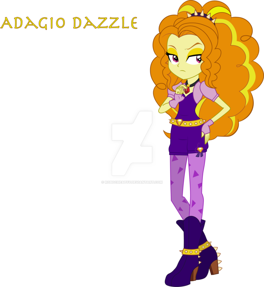 Adagio Dazzle Is Annoyed By Robocheatsy - Dazzlings Camp Everfree (857x931)