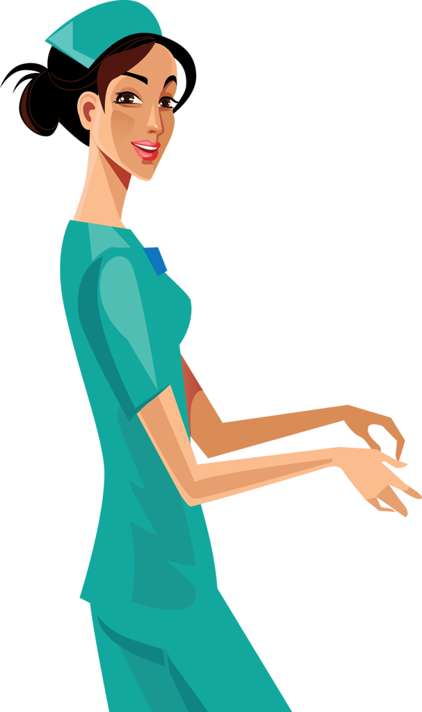 Médico, Hospital, Doentes E Etc - Nurse Illustration (607x1024)