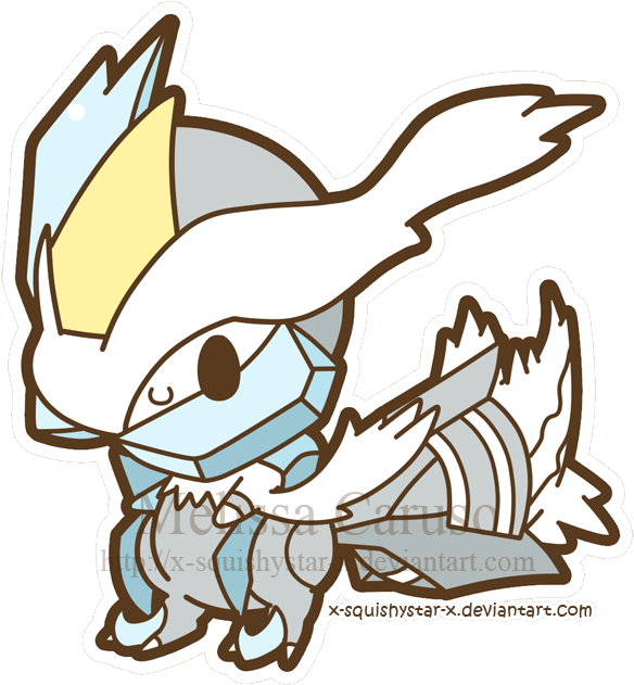 Squishy Kyurem White By X Squishystar X-d4qzyxk - Baby White Kyurem (600x630)