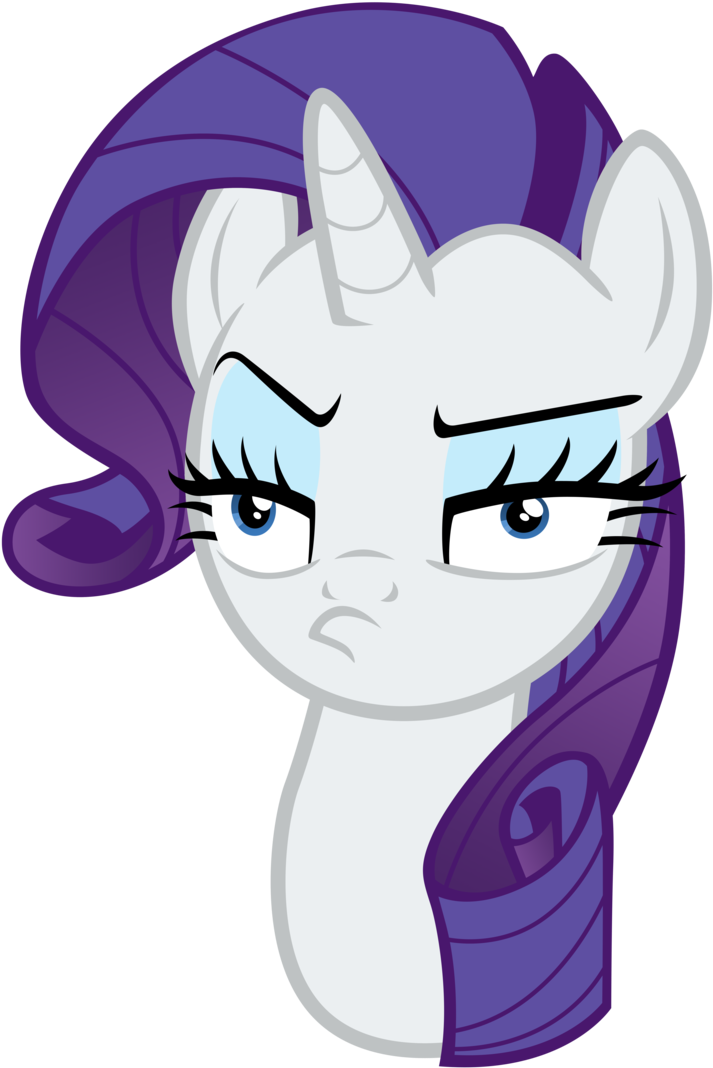 Rarity Looking Very Annoyed By Tardifice - Cartoon (733x1089)