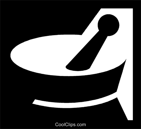 Mortar And Pestle Royalty Free Vector Clip Art Illustration - Mortar And Pestle Royalty Free Vector Clip Art Illustration (480x440)