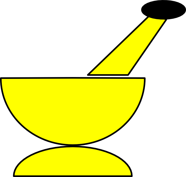 Mortar And Pestle Clip Art At Clker - Logos And Uniforms Of The Pittsburgh Steelers (600x570)