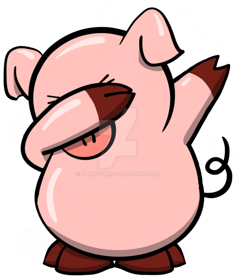 Dabbing Animals Pig By Farro-m11 - Dabbing Pig (816x979)