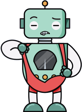 Dirty Bot Messages Sticker-7 - Cartoon (400x400)