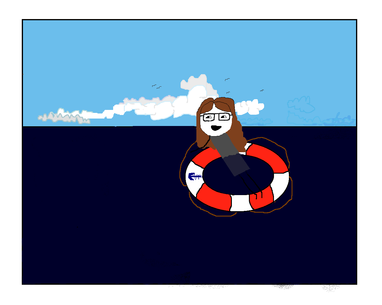 Then You Come Across A Buoy In The Middle Of The Ocean - Cartoon (1280x1024)
