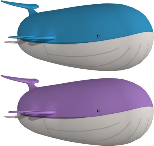Wailord 3d Model Free - Fbx (620x537)