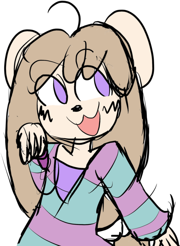 Pochiko Dirty Sketch Doodle By Milk-knight - Cartoon (894x894)