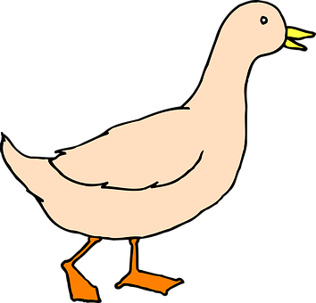Duck, Walking, Wings, Bird, Wildlife - Duck Art (354x340)