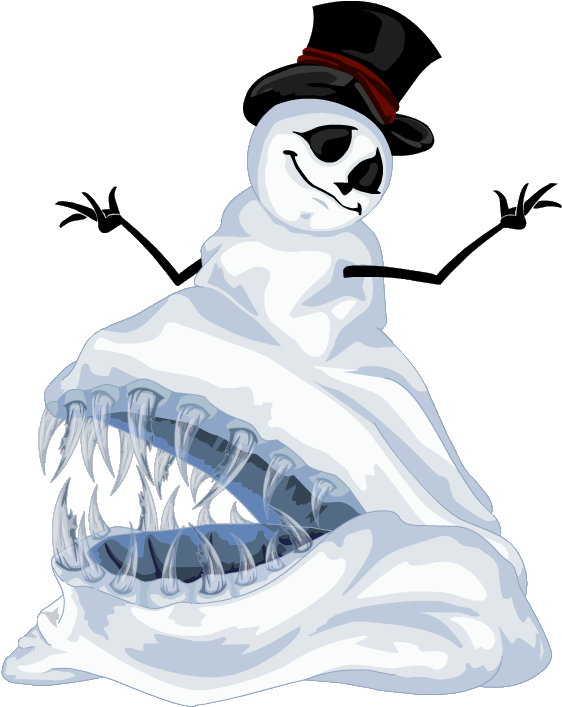 Dirty Snowman - Snowman Png (573x719)