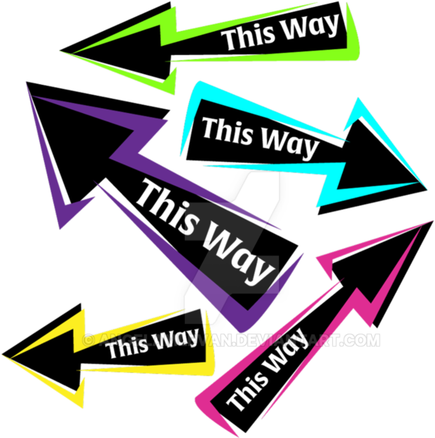 This Way Alice Wonderland Png By Angelamlevan - Graphic Design (894x894)