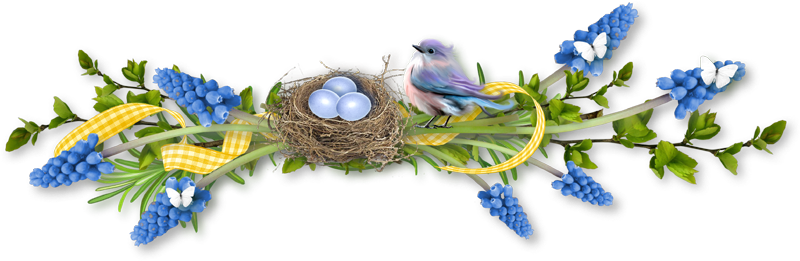 Easter Border Cluster Freebies - Nest (800x261)