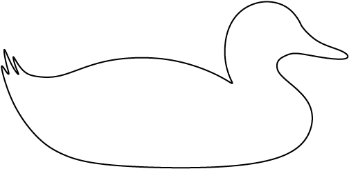 Duck Template - Pattern (550x425)