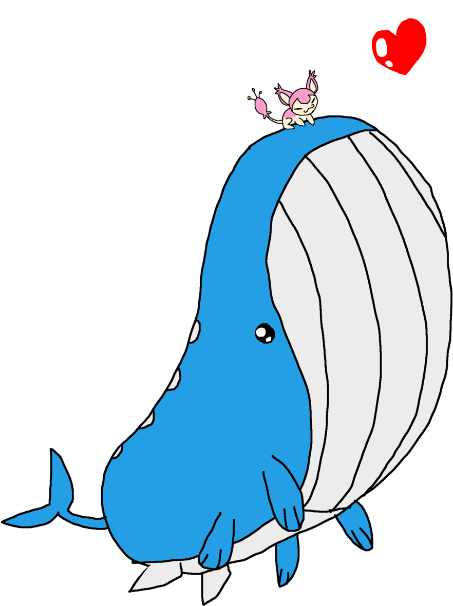 Wailord X Skitty By Wailord And Skitty Size Comparison - Skitty.