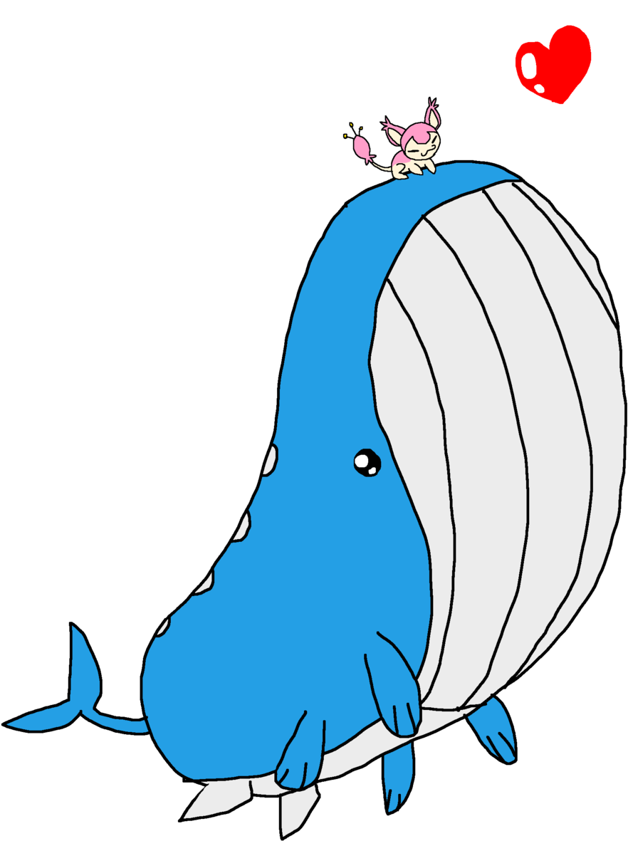 Wailord X Skitty By Wailord And Skitty Size Comparison - Skitty -  (1024x1366) Png Clipart Download