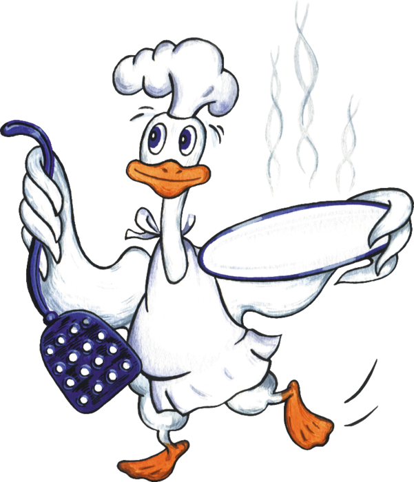 7c81c5ba4597 - Cooking Duck Clipart (601x700)