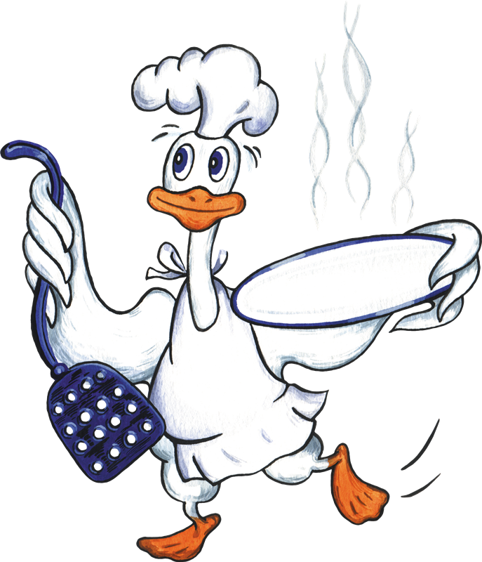 Publicat De Eu Ciresica La - Cooking Duck Clipart (687x800)