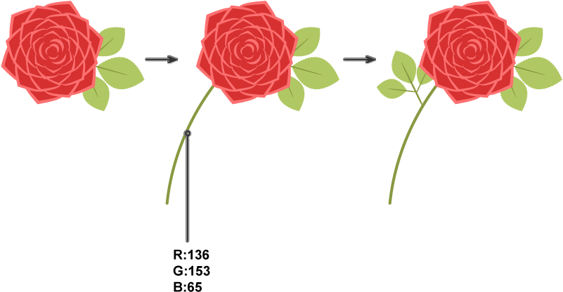 How To Create The Rose - Floribunda (850x504)