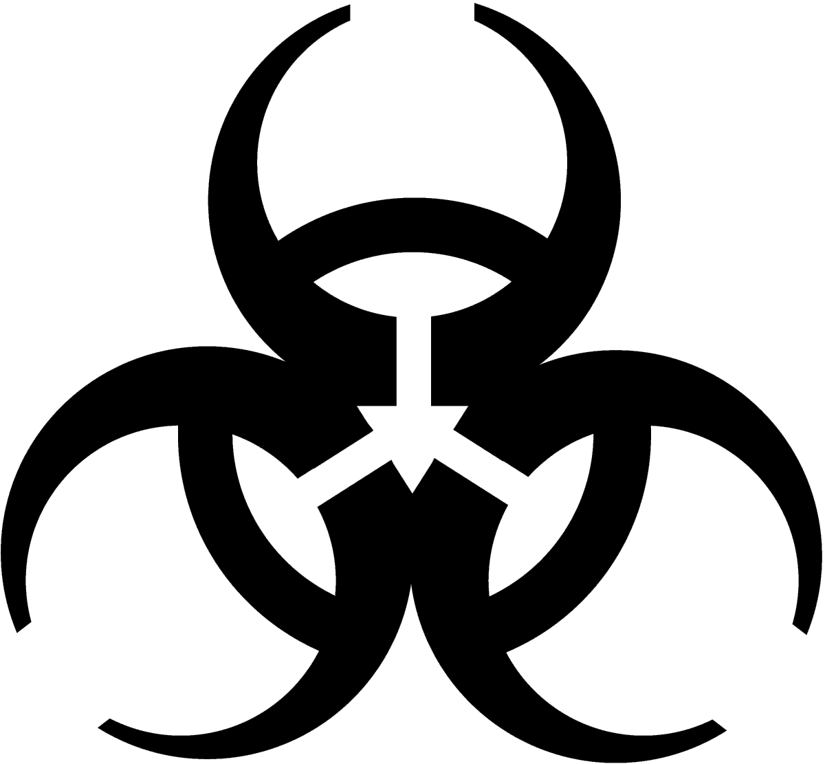 Biohazard - Biohazard Symbol Transparent (1200x1111)