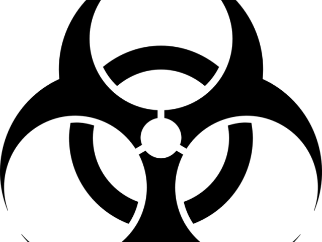 Biohazard Symbol Clipart Danger - Biohazard Symbol (640x480)