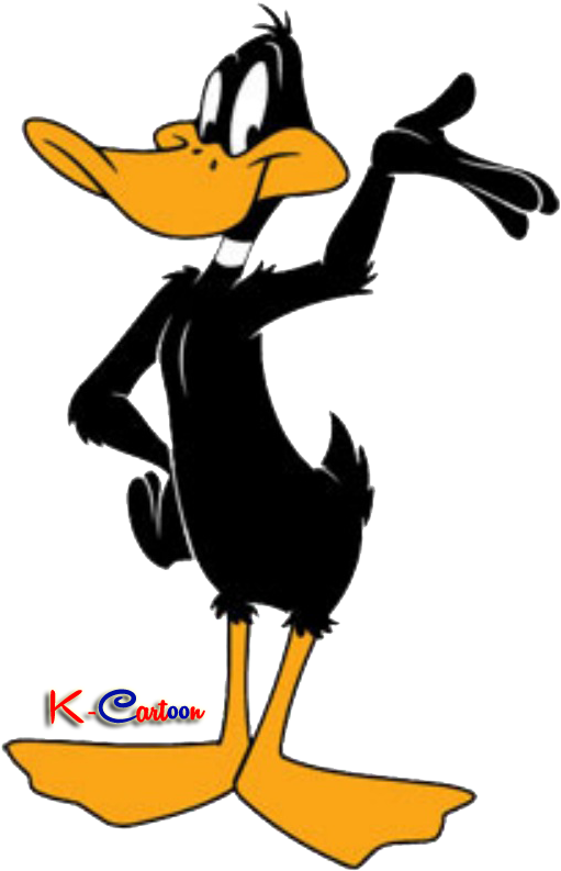 Foto Kartun Donal Bebek Hitam Png - Daffy Duck Looney Tunes (535x797)