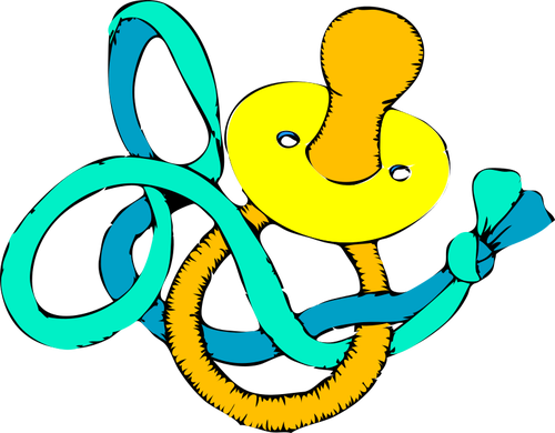 Bebek Kukla Olan Vektör Görüntü - Baby Dot Cartoon (500x390)