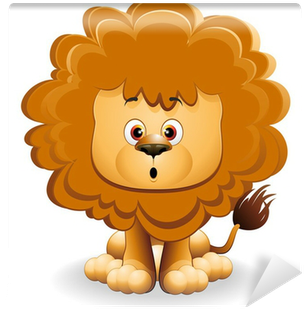 Leone Cucciolo Karikatür Sevimli Bebek Lion-vektör - Cute Baby Lion Cartoon (400x400)