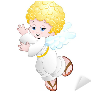 Angelo Angioletto Bambino-bebek Melek Karikatür Vektör - Cartoon (400x400)