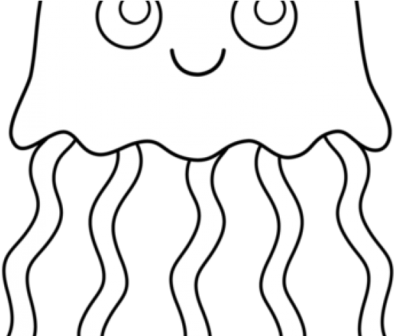 Jellyfish Clipart Draw - Drawing (640x480)