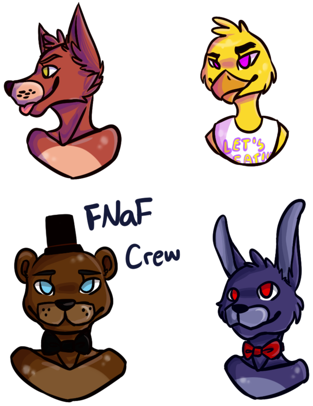 Fnaf Crew By Fuluv - Fnaf Crew Fanart (800x880)