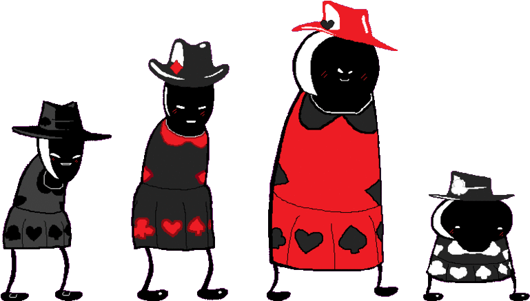 Fabulous Midnight Crew By Sundaymorningtoons - Spades Slick (800x436)