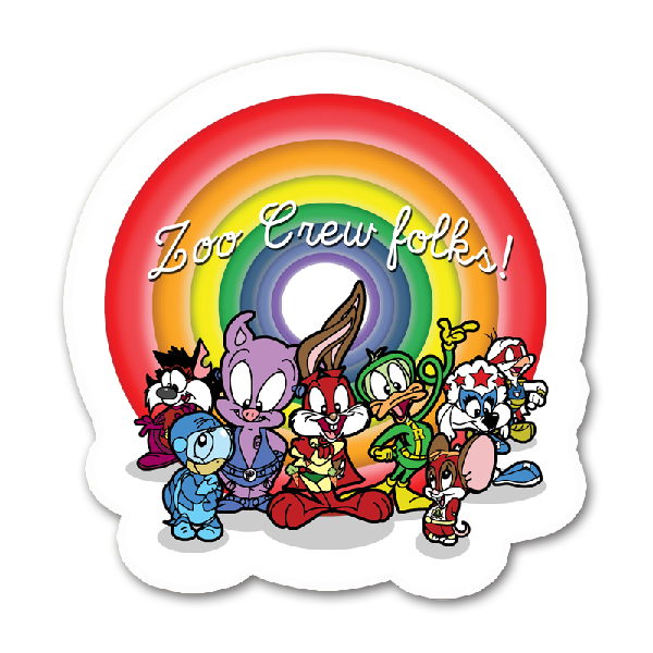 Mashup, Nerd, Parody, Pig Iron, Plucky Duck, Pop Culture, - Tiny Zoo Crew Adventures Backpack By Monarchy7064 (600x600)