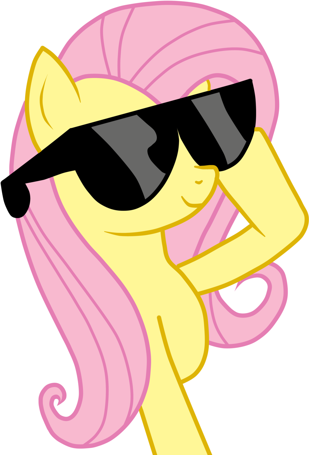 Are You Kidding Me The Newer Episodes Blow The ****** - My Little Pony Fluttershy Wears Sunglasses (1024x1481)