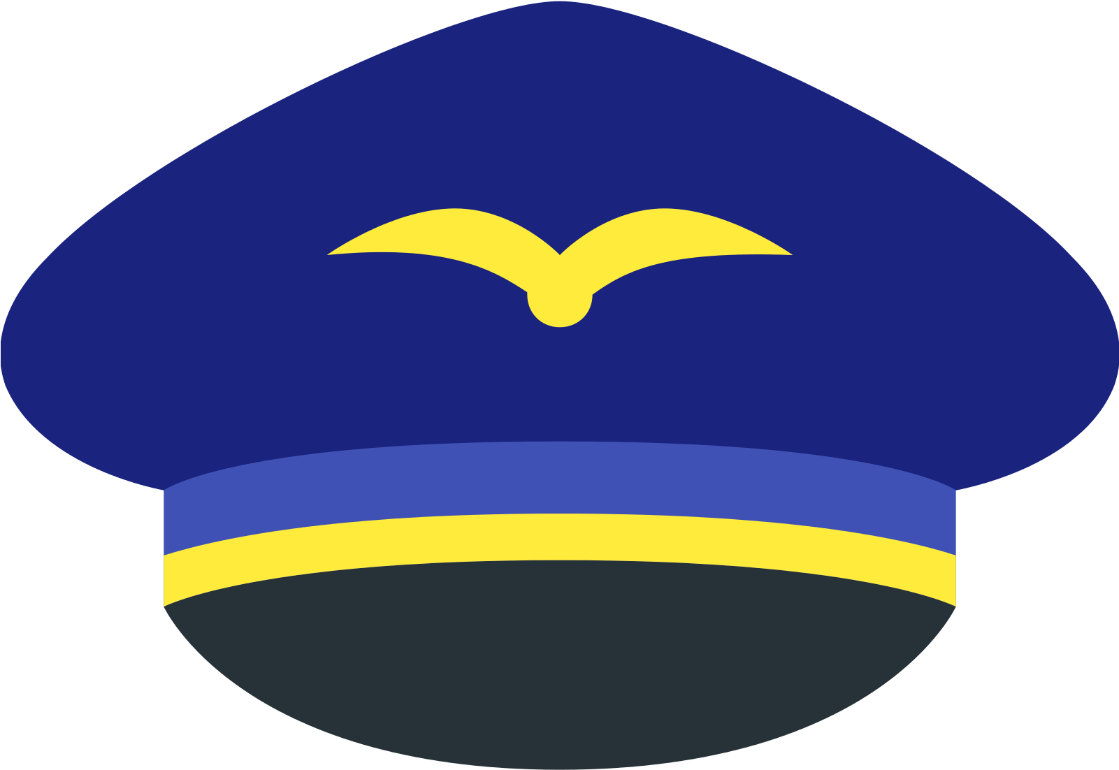 Pilot Clipart Icon - Pilot Hat Png (1600x1600)