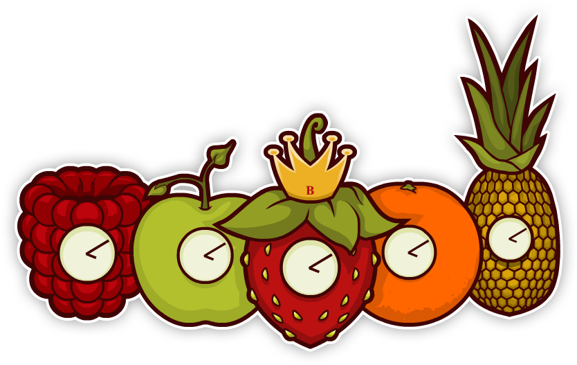 Produce Food Fruit Cartoon Vegetable - Clock Crew (900x550)
