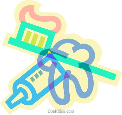 Pasta De Dientes, Cepillo De Dientes Y Un Diente Libres - Graphic Design (750x700)