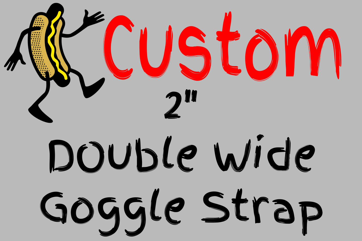 2" Double Wide Custom Goggle Strap - Illustration (1440x960)