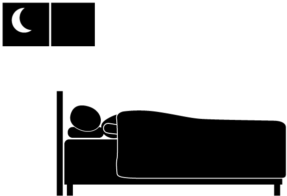 School And Study - Sleeping In Bed Pictogram (640x480)