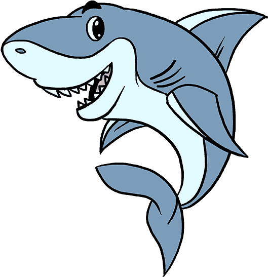 How To Draw A Cartoon Shark Easy Step By Drawing Guides - Cartoon Shark (678x600)